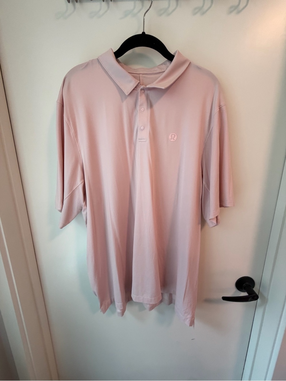 LULULEMON Men's Light Pink Golf Polo Shirt